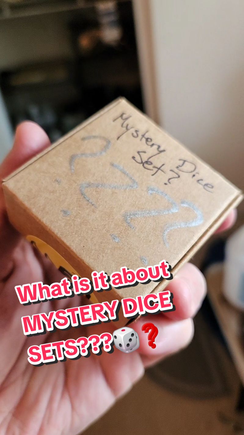 Should I only sell MYSTERY DICE SETS??? what do you think? #mystery #surprise #handmadedice #kamala #thoughts #ttrpg #idk #dnd #curiousity 