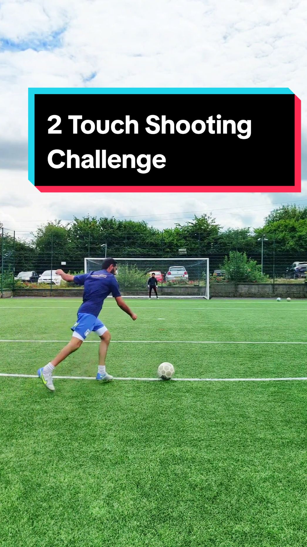 2 Touch Finishing Challenge!  #footballdrillls #footballer #fyp #footballtraining #footy #footymad #baller #tekkers #onlyonecaptain 
