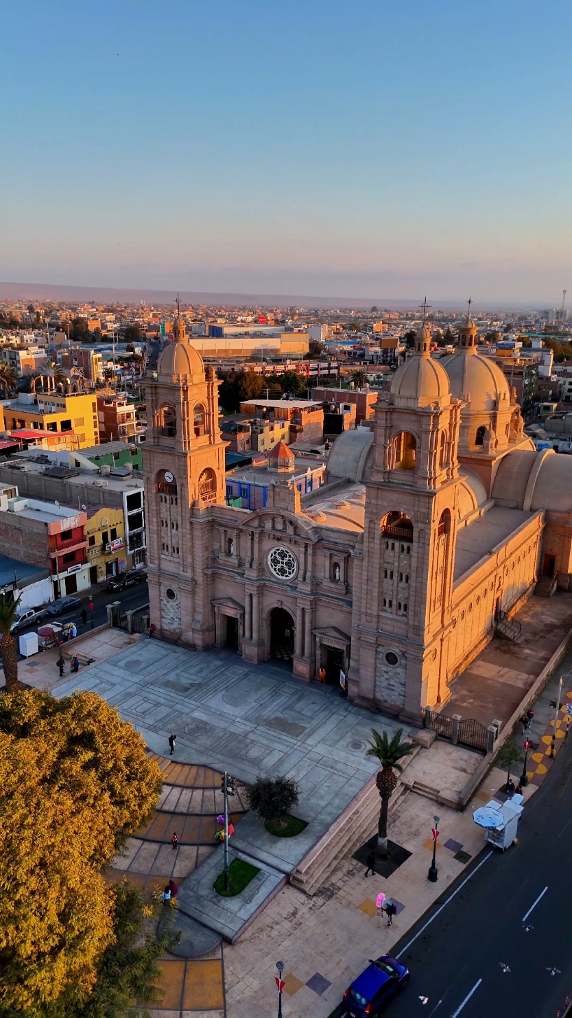 muestra señora del rosario, catedral de Tacna #drone #atardecer #djimini4pro #catedraltacna #tacna #tacna_peru🇵🇪 