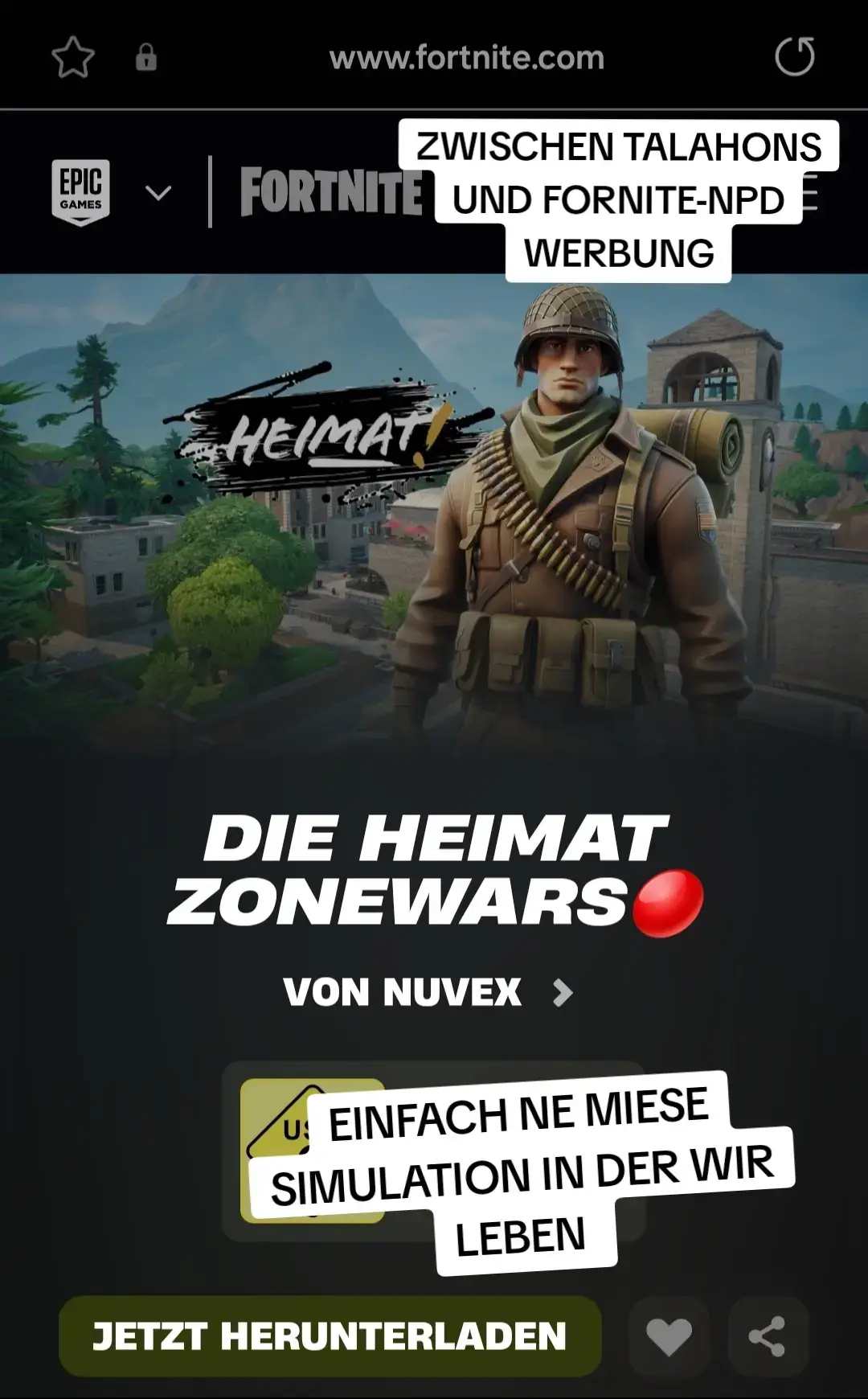 DIE HEIMAT X FORNITE KOLLABO #dieheimat #fortnite #npd #fy #fyyyyyyyyyyyyyyyy 