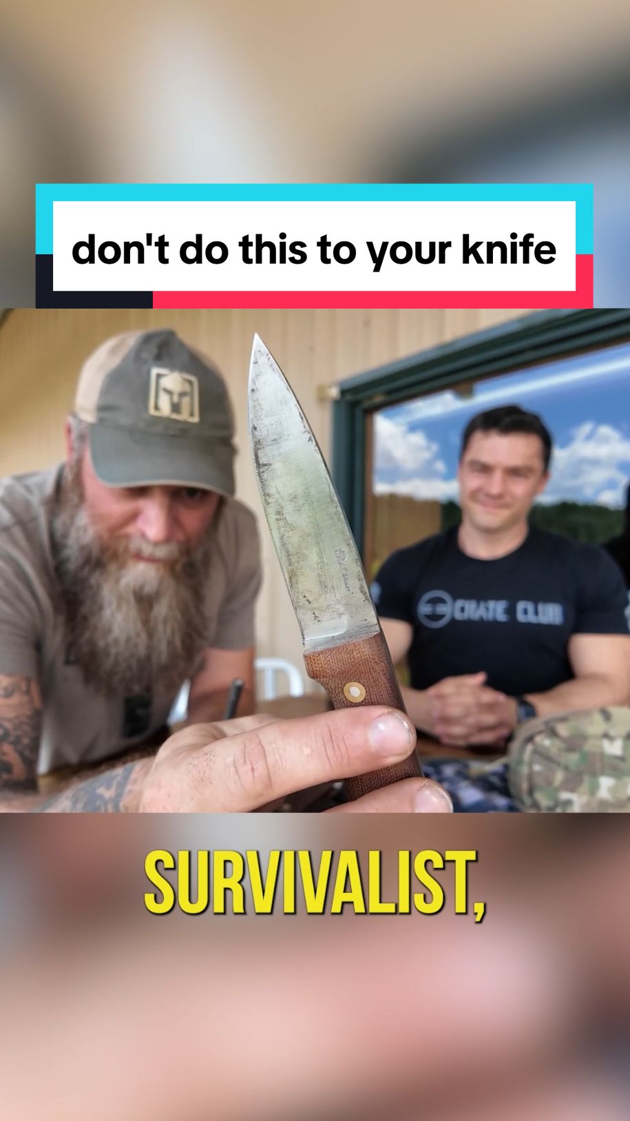 DO NOT DO THIS TO YOUR KNIFE #survival #edc #knife #foryou 