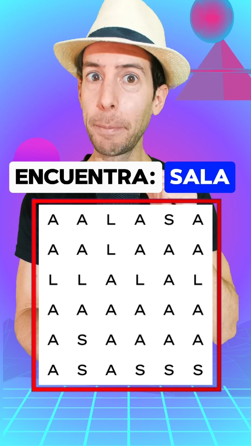 🧠Puedes encontrar SALA? #sopadeletras #desafiomental #cerebroenaccion 