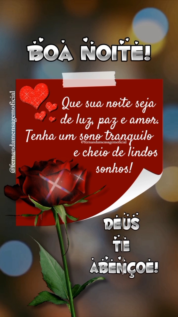 Boa noite, Bom descanso!🌹✨🙌 . . . . . . . . #boanoite #tiktok 