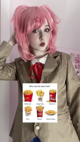 Im sorry but mc donalds 😍 #mitsuricats #natsuki #natsukiddlc #natsukicosplay #natsukidokidokiliteratureclub #fyp #fyp #fyp #fypage #girlfreind #5k? 