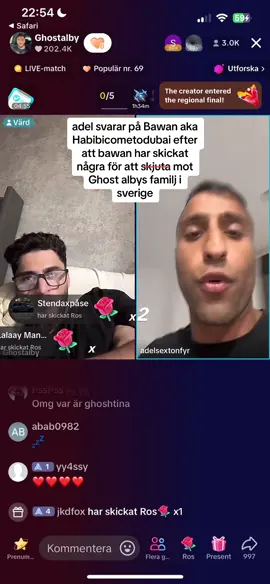 han ekar Det är inte mitt ljud‼️@Ghostalby #ghostaskar #ghostalby #adel #habibicometodubai #bawan #stockholm #sweden #foryoupage #xyzbca #tiktok #foryou #live 