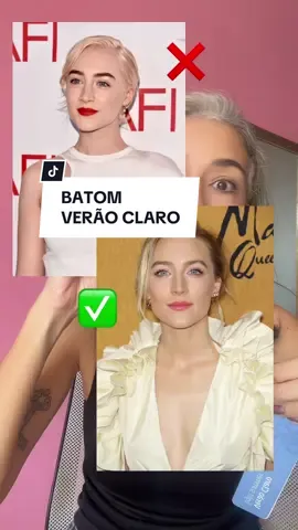Respondendo a @aclara.rangel batom nude rosado, rosa, lilás, vermelho suave… #verãoclaro #análisecromática #carteladecores #dicasdemaquiagem 