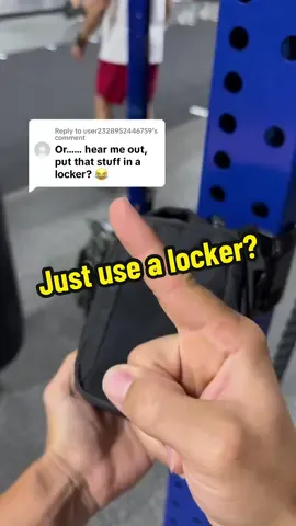 Replying to @user2328952446759 Why not just use a lock? #gym #GymTok #lifting #SmallBusiness  #magneticbagcompany 