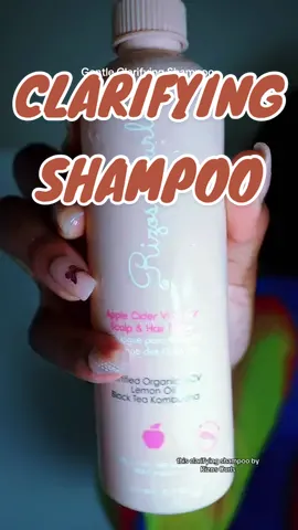 This clarifying shampoo by @Rizos Curls keeps your hair clean and shiny!  #naturalhair #clarifyingshampoo #4bnaturalhair #lowporosityhair #naturalhairtiktok #naturalhaircare #finehair #dryhair #productbuildup #washday #haircare #applecidervinegar 