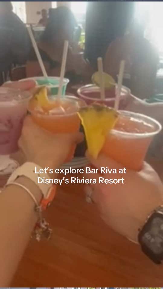 🍹 Sip, relax, and soak in the poolside vibes at Bar Riva! 🌊✨  Whether you’re unwinding with a signature cocktail or enjoying the chic, open-air atmosphere, this is the perfect spot to elevate your Disney experience. 🌟  Cheers to magical moments at Disney’s Riviera Resort! 🥂  #DisneyMagic #BarRiva #RivieraResort #DisneyEats #VacationMode #SipAndSavor #WaltDisneyWorld #DisneyResort #DisneyDining 