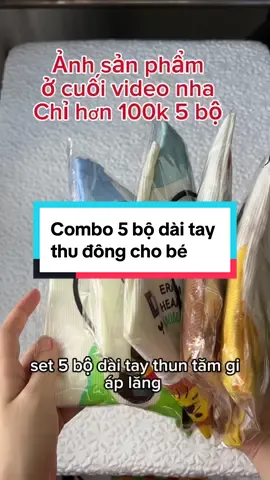 Combo 3 và 5 bộ dài tay thu đông #dobo #quanaodaitaychobe #quanaothudongchobe 