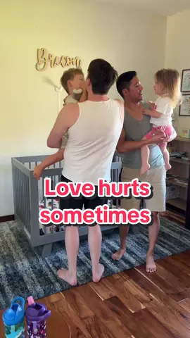 I know my kids love me, but DARN, it still hurts when they say they dont, out loud, too your face 😢 #lovehurts #toddlersbelike #twins #dadsoftiktok #parentlife #itsbryanandchris 