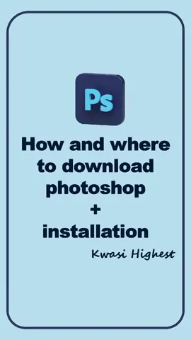 HOW AND WHERE TO DOWNLOAD PHOTOSHOP  + INSTALLATION  #fyp  #Tech  #techtip  #graphicdesign  #graphicdesigner  #photoshop 