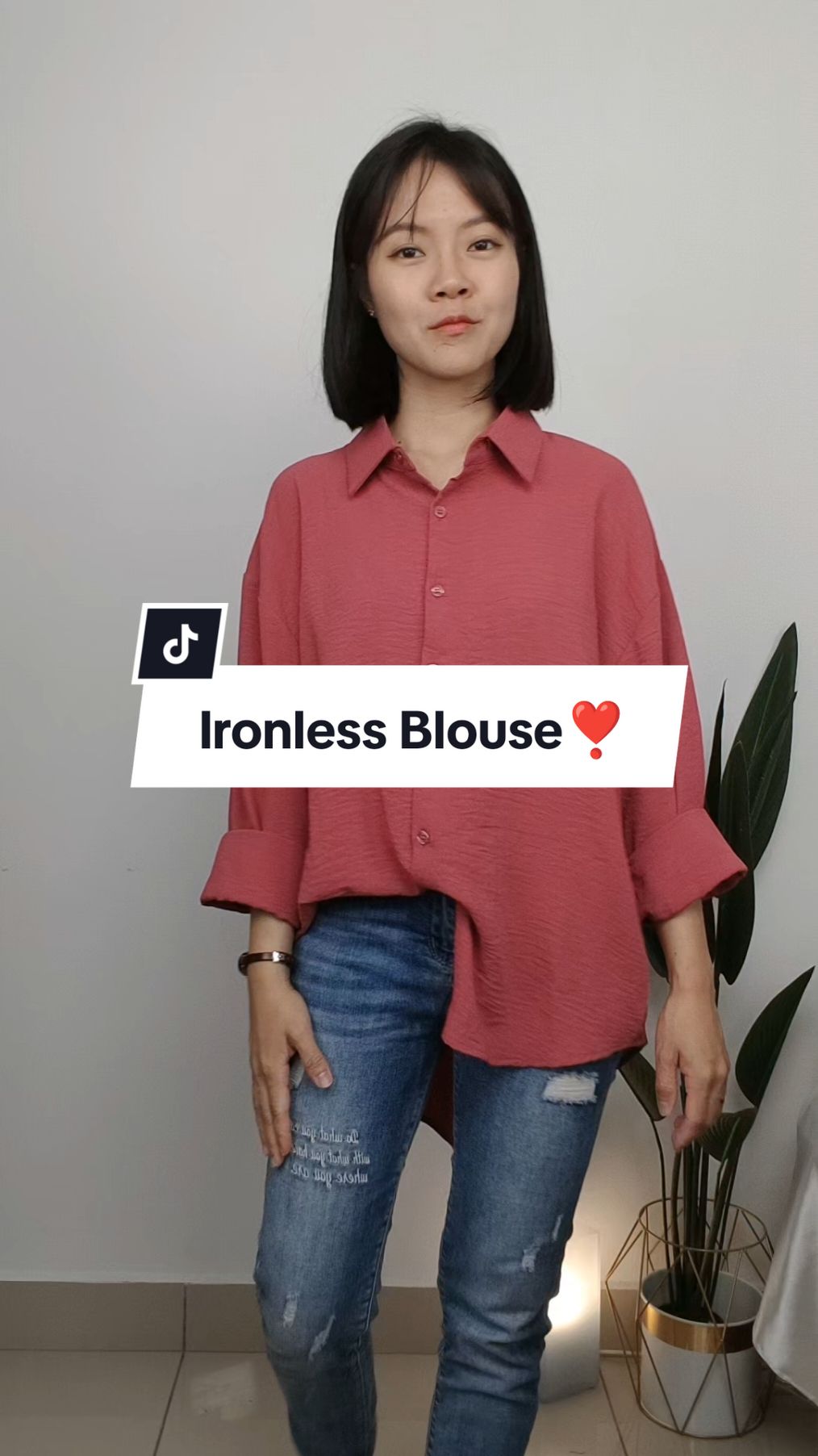 Blouse simple and nice. Yang penting, ironless❣️ #blouse #blousemurah #blousewanita #blousecantik #blouseviral 