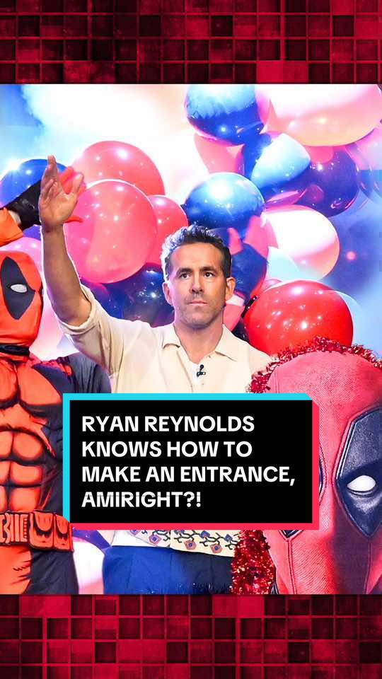 @Ryan Reynolds knows how to make an entrance, amiright?! #FallonTonight #TonightShow #RyanReynolds #Deadpool #DeadpoolAndWolverine #JimmyFallon 