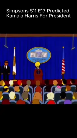 The Simpsons did it again predicting Kamala Harris for President back in 1999 #fyp #foryou #politics #kamalaharris #usa #simpsons 