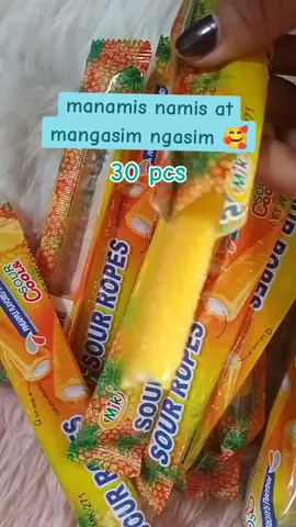 MASARAP to  #sourropecandy  #sour sweet candy #candy #kjksnack #foryoupage #fypspotted #tiktokfinds #fyp 