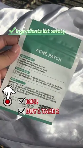 Repair& soothe Acne patch‼️Check yours now‼️#learskinpimplepatches #invisibleacnepatches 