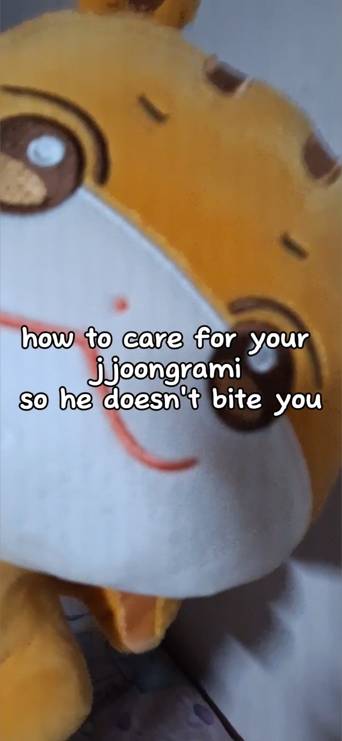 A few days ago, two jjoongramis showed up at my door. We're friends now, but I feel like they're watching my every move... #ateez #atiny #aniteez #jjoongrami #hongjoong #kpop #fyp #xyzbca #viral 