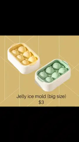 Jelly ice mold (big size) Price : $3 ✅ Green ✅ Yellow ✅ Cream ✅ Pink . . WA : 673 88l4894 Website : Madewashophouse.com . Walk-in : 📍 No 41, spg 1411-43 Jalan Tanjong Bunut, Kampong Sungai Tampoi. Open Everyday From 10am - 10pm . . . #Fyp #FypBrunei #Instock