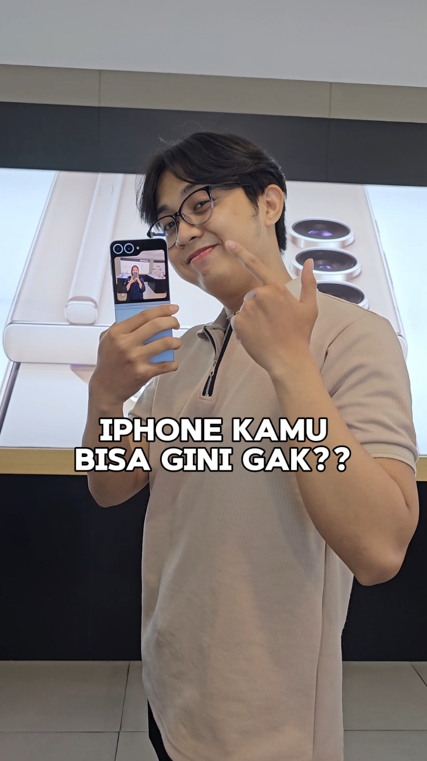 Samsung aja bisa, masa iPhone kamu gak bisa sih!! #samsung #samsunggalaxy #samsungindonesia #samsungjuaraindonesia #tokopdacom #galaxyzflip6 #smartphone #rekomendasi #foldable #galaxyai #iphone #camera #zflip6 #tutorial 