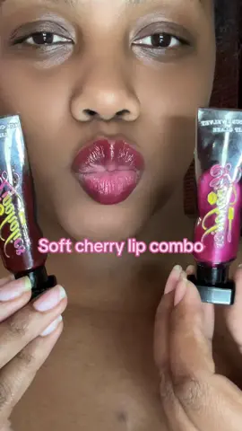 Soft cherry lip combo #lipcombos #ombrelips 