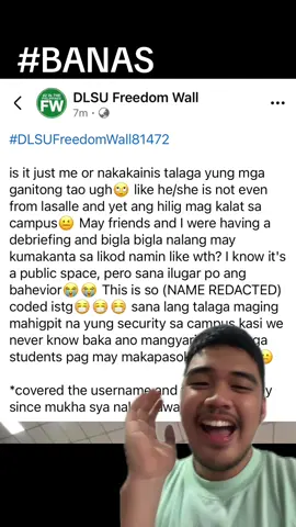 DANAS ANG BANAS! #DANAS #BANAS #DLSU #freedomwall #lgbt #queer #AWA #CSB #PUP #Pureza #fyp #ph #performanceart #viral #bakla #dlsufreedomwall #cancelled 