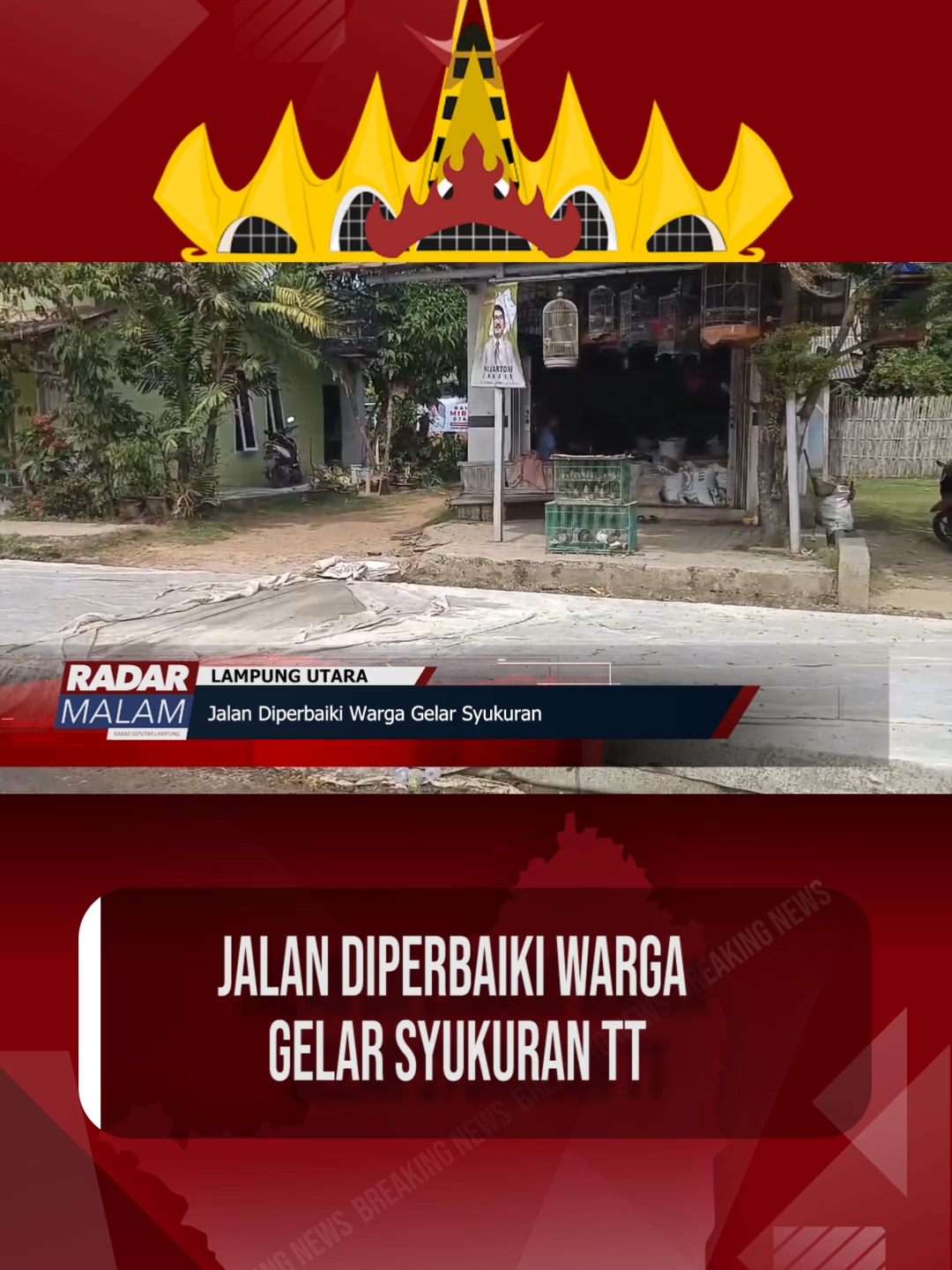 Jalan Diperbaiki Warga Gelar Syukuran #perbaikanjalan #gelarsyukuran #syukuran #lampungutara #jalanjelek #beritaviral #beritaterkiniviral #beritahariini #radarlampung #fyp