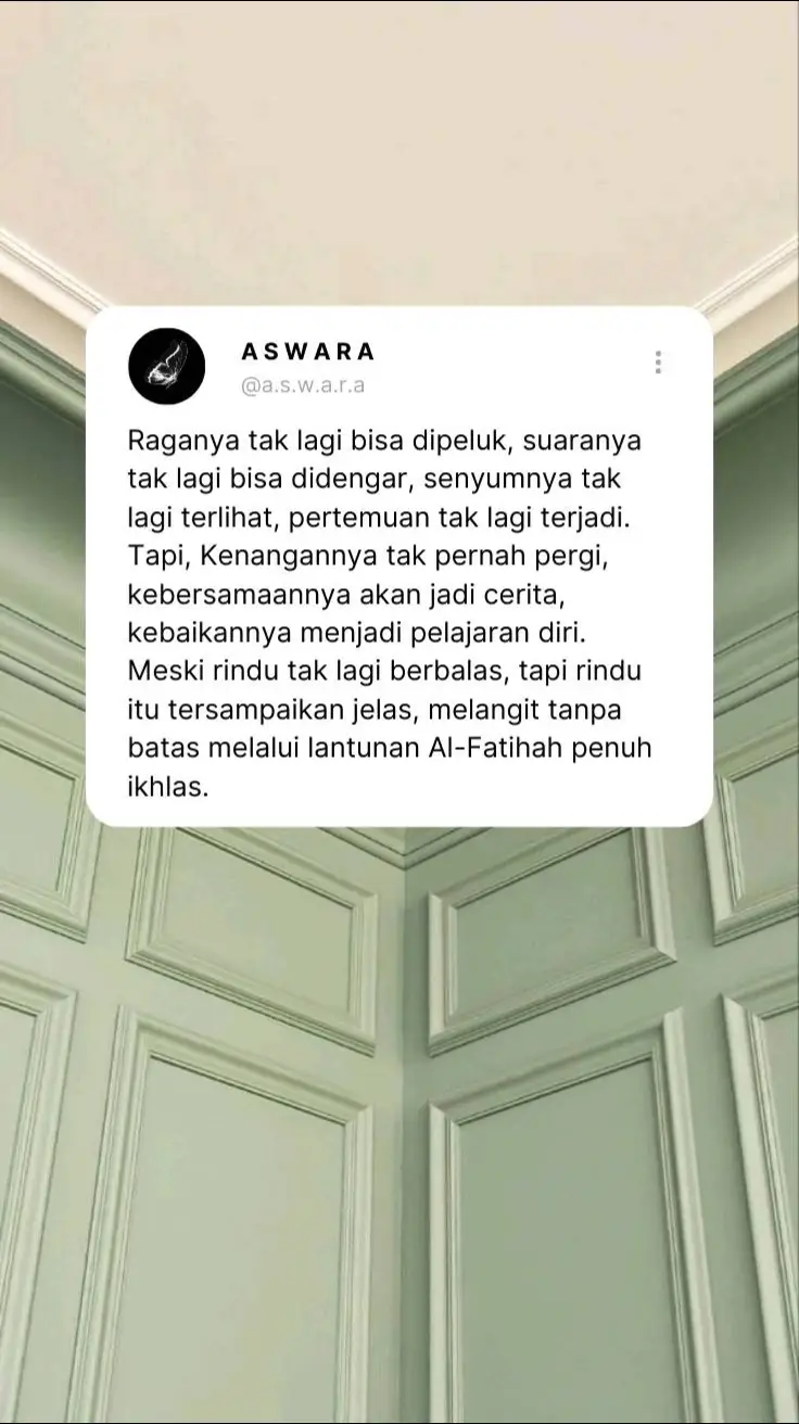 alfatihah . . #rindu #kangen #rinduawakseparuhnyawa #rindurumah #motivasi #quotes #quotestory #quotesoftheday #sadvibes #sadstory #fyp #fypシ゚viral #fypage #salmasalsabil 