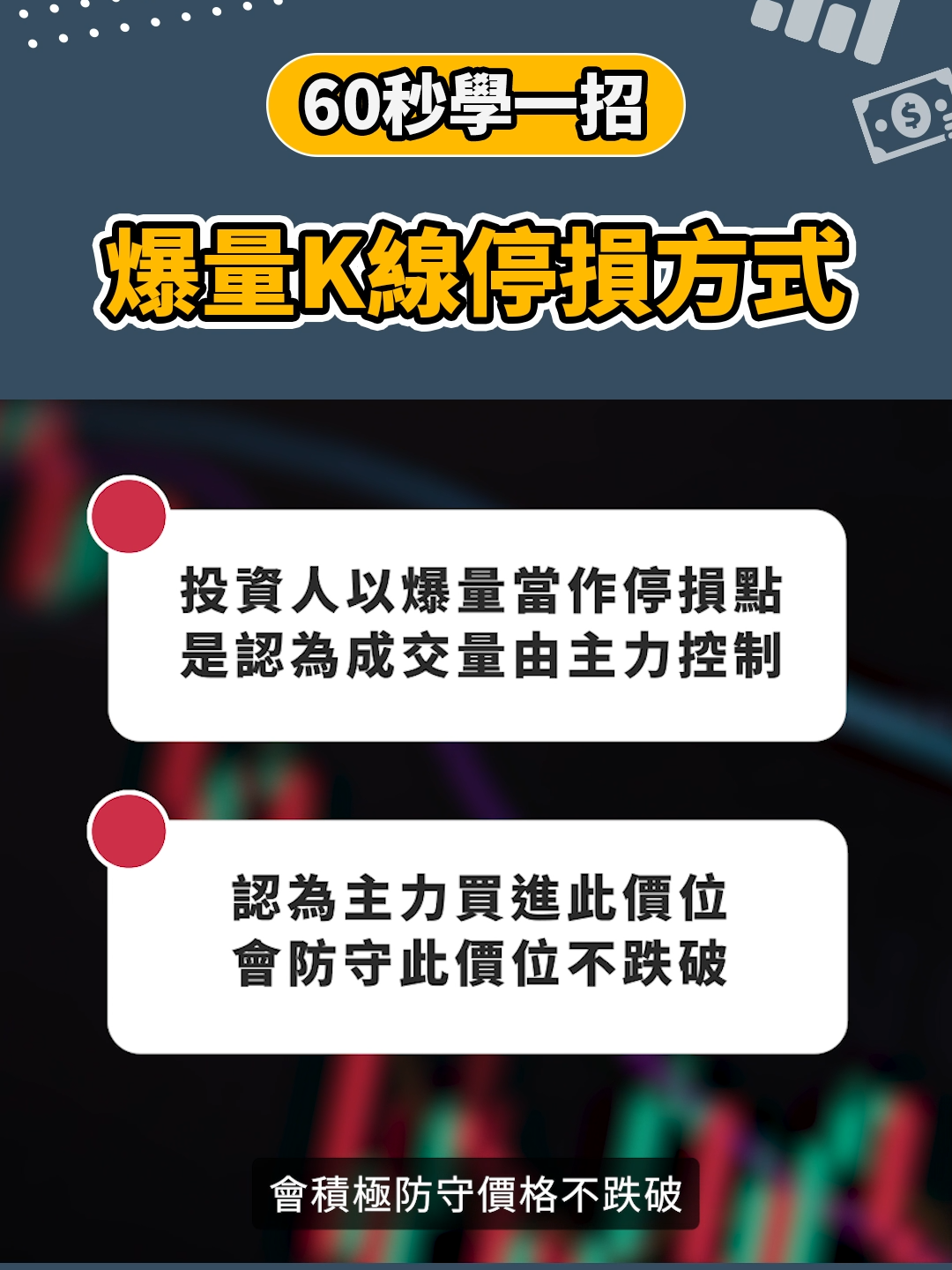 【台股投資】爆量K線的停損方式 #口袋證券 #台股 #股票 #投資 #股市