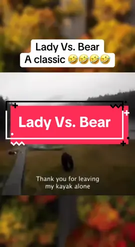 Lady Vs. Bear a classic one 🤣🤣🤣🤣. #ladyvsbear #meme #viral #fyp #relatable 