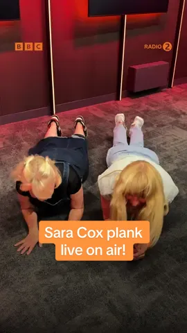 Every Wednesday for #LetsMoveIt Sara is doing a Workout Half Wower!  Get involved tomorrow from 6:30pm on Radio 2 and BBC Sounds! 🧡💪 #plank #plankchallenge #workout #radio2 #saracox @sara cox 