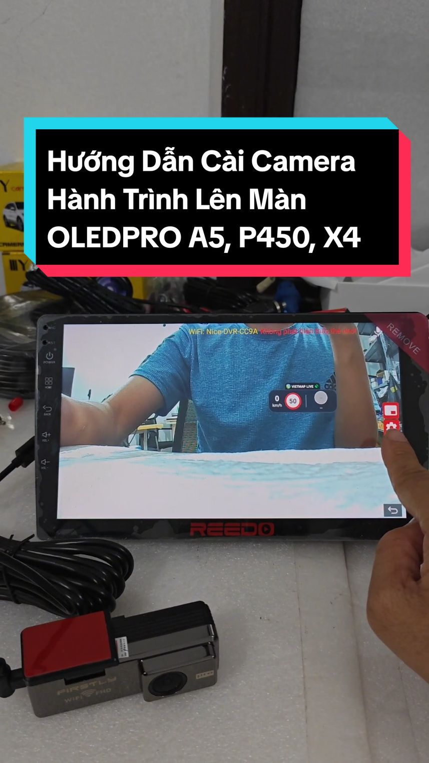 Trả lời @ke_cap_thoi_gian Hướng Dẫn Cài Camera Hành Trình Lên Màn OLEDPRO A5, P450, X4, X4S #tamancctv #manhinhoto #manhinhandroid 