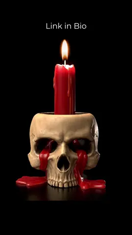 Gothic Skull Candle Holder #skull #decor #goth #Halloween #gothic #gothgirl