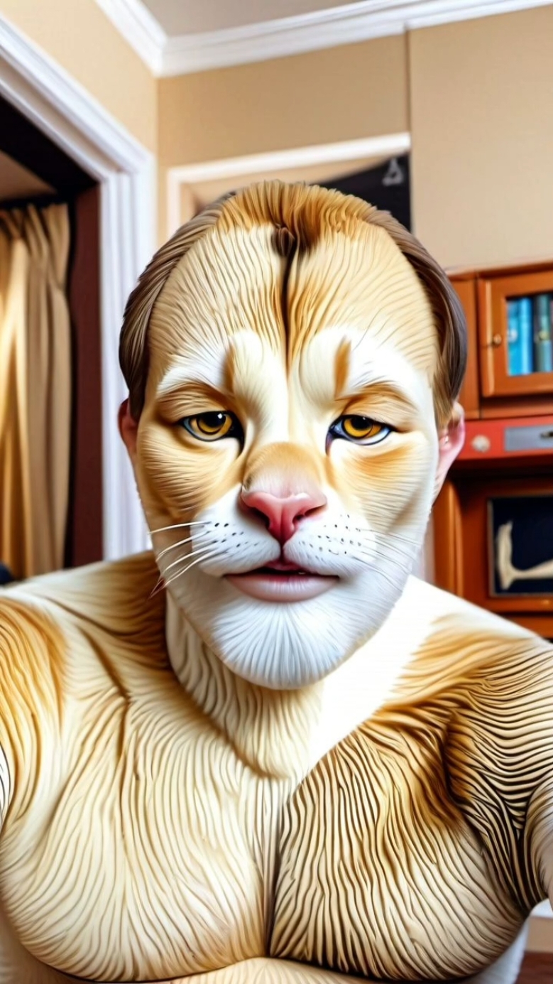 Nuevo Filtro Transformación a Gato #transformationcat #sth_puni #cat #cathuman ##gato #gatohumano #bionicat #filtre 