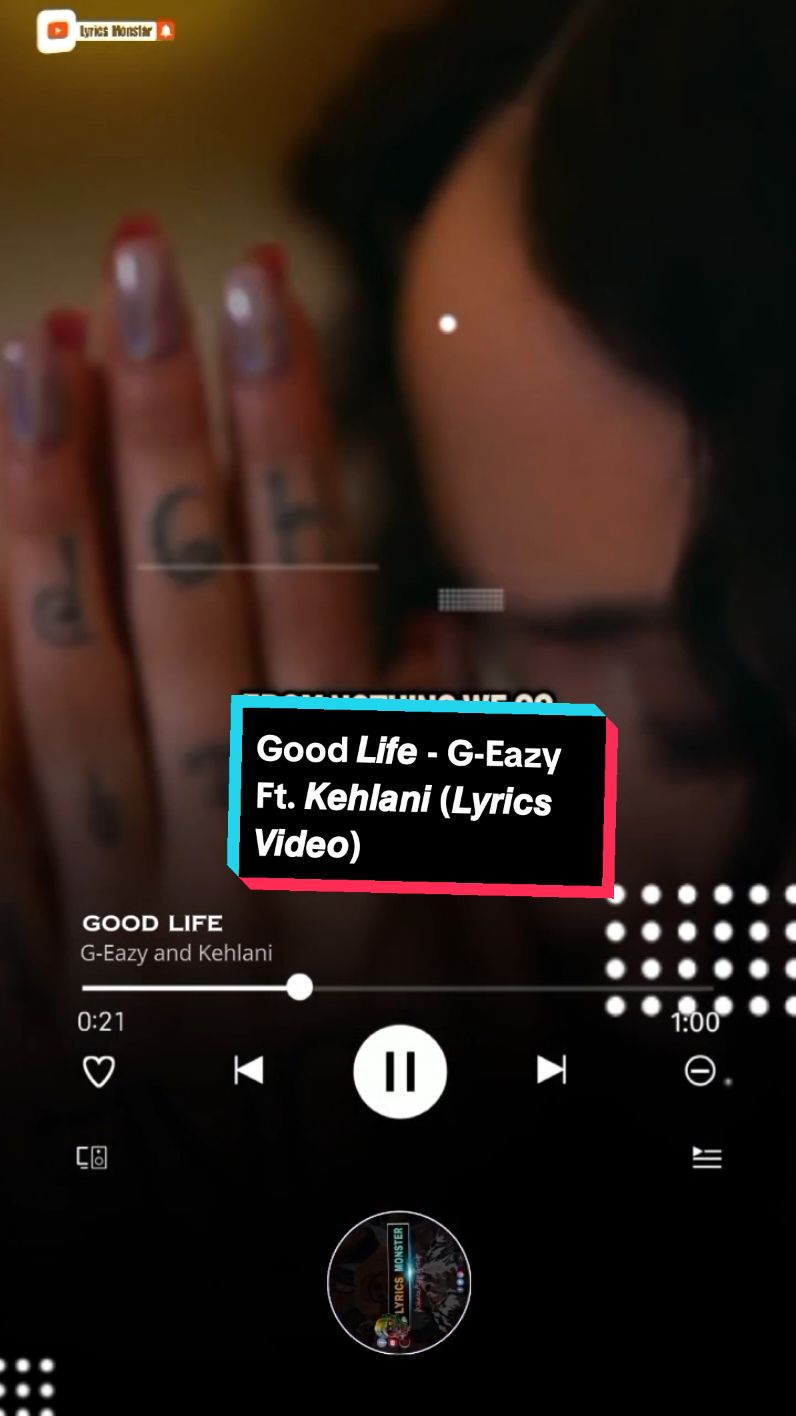 SONG: Good Life ARTIST: G-Eazy Ft. Kehlani #goodlife #geazy #kehlani #fastandfurious  #RnB #rnbmusic #rapmusic #Americanmusic #hiphop #rap  #liveperformance  #worldmusic #dmontylyrics #lyricsmonstar #lyrics #Lyricsvideo #afrobeat #africanmusic #concert #lyrics #trend #fyp #viral #foryou 