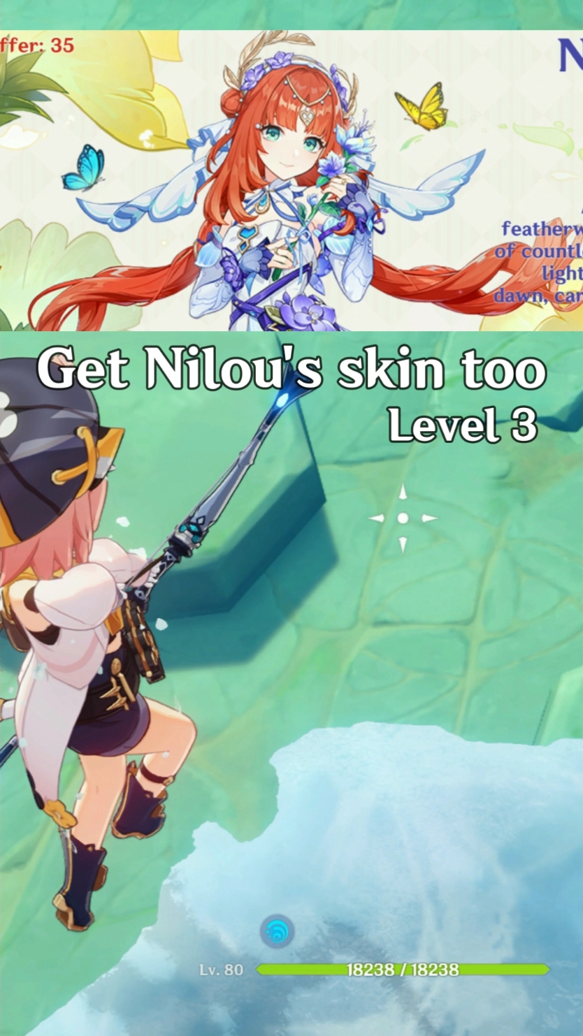 Freeze Lava in Natlan #kaeya #kirara #nilou #genshinimpact33 