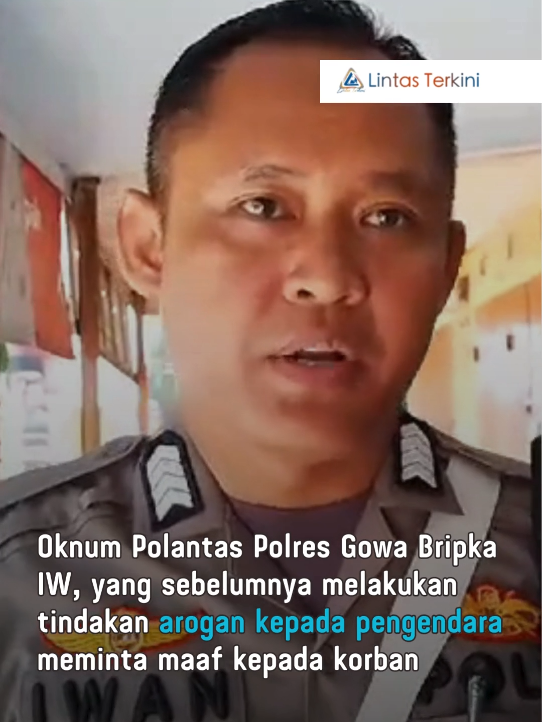 Klarifikasi Oknum Polantas Polres Gowa.  #lintasterkini #gowa