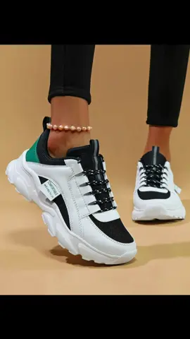 Women's Summer 2024 New Arrival Colorblock/Solid Color Front Low Top Platform Sneakers, Comfortable Running Sports Shoes, Chunky Walking Runner Footwear, #homedecor #foryou #tiktokmakemebuy #VocêNasceuParaMudar #men #Womens #summersale 