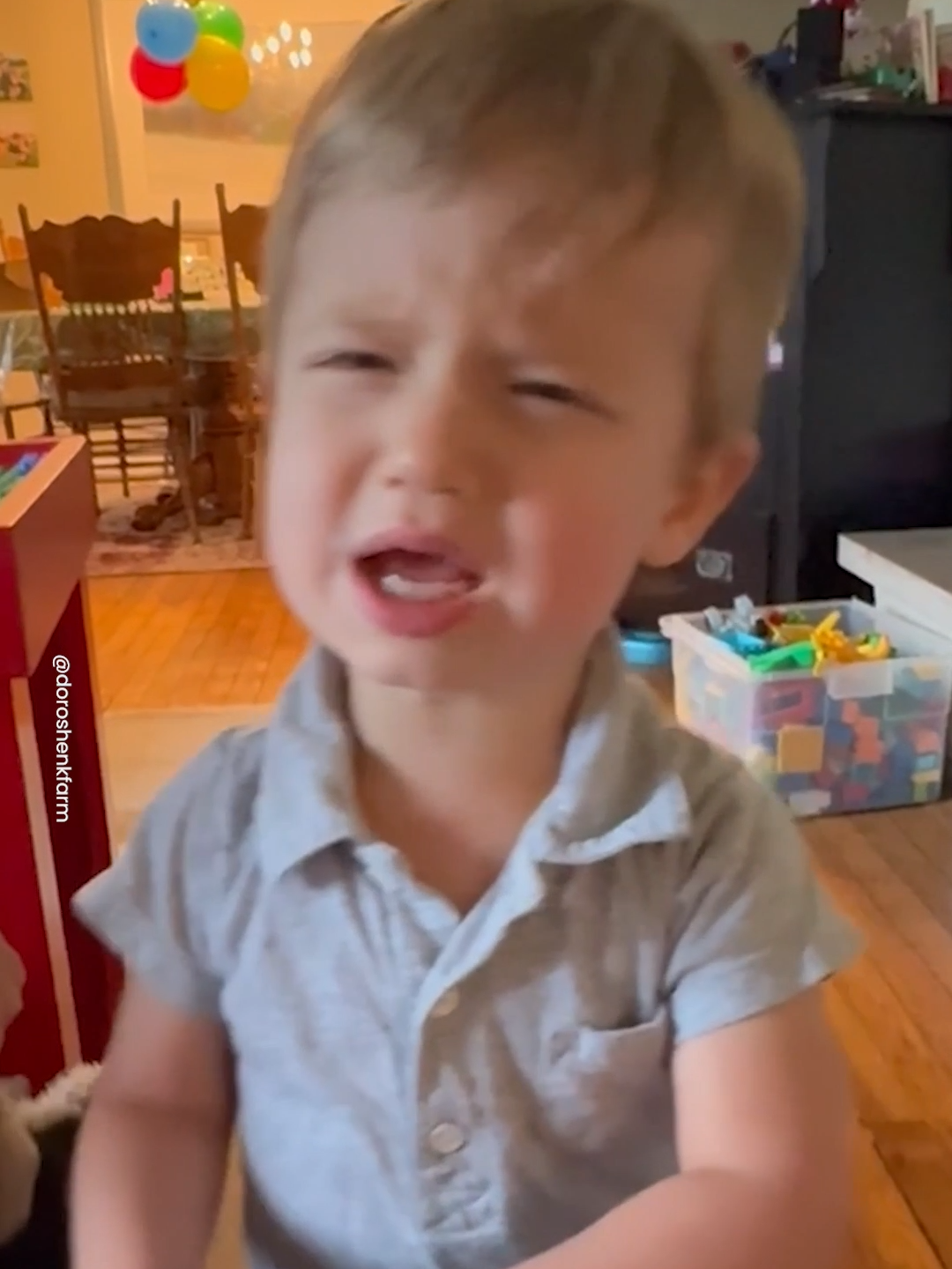 His Brother Didn't Even Do Anything 😂 #toddler #kids #birthday #ruined #fail #fails #funnykids #funny #fyp #viral