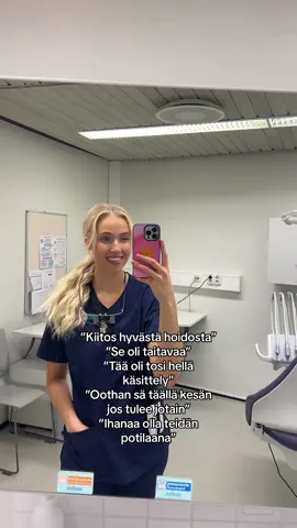 Parasta työssä on saada potilailta hyvää palautetta. 🥹🩷  #hyvämieli #työ #hammaslääkäri #positiivisuus #sinulle #suomitt 