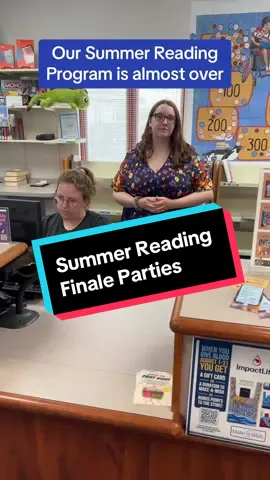 Our Summer Reading program is almost over😭😭😭 Join us for our end-of-summer Finale parties to celebrate all that you’ve read! Our party for teens is Friday, July 26th and our party for kids is Saturday, July 27th📚🥳 #rochesterlibrary #librarians #librarytok #summerreading #queencharlotte 