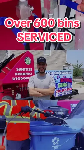 Over 600 bins serviced! THANK YOU FOR SUPPORTING SCENTSATIONAL BINS🦝💙🩷!! #CapCut  #colorado #trashbincleaning #trashbin #colorado #SmallBusiness #blessed 