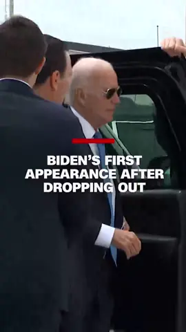 In his first public appearance since dropping his bid for reelection and recovering from Covid, President Joe Biden told reporters he’s feeling “well” before boarding Air Force One. #cnn #biden #news #trump