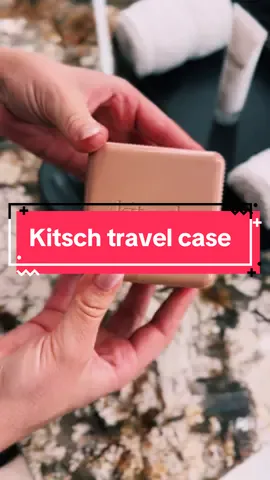 Kitsch travel case for my shampoo and conditioner bars @Kitsch LLC #travelersoftiktok #travelessentials #shampooandconditioner 