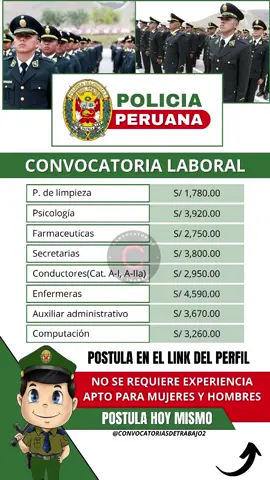 #policianacionaldelperú #peru #peru🇵🇪 #convocatoriasdetrabajo2 #trabajo #empleo #trabajoduro #trabajos #canva 