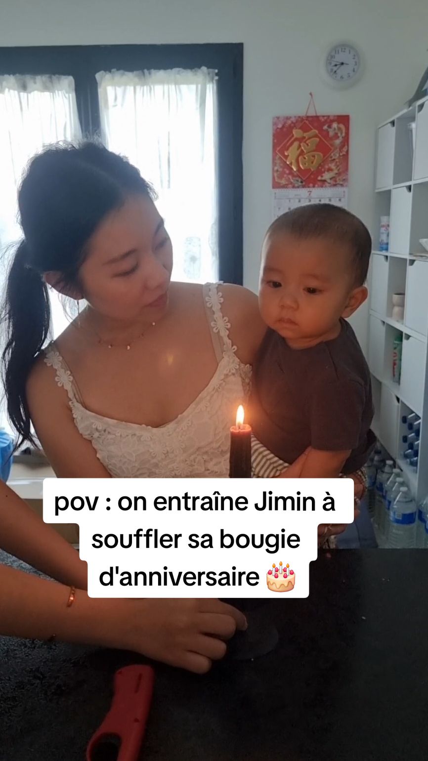 Pas très concluant la fin 🤣 #bebejimin #bebestiktoks #cutebaby #1an #anniversaire #mamantiktok #toddler #toddlersoftiktok #anniversaire1an 