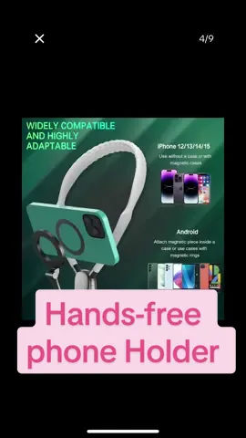 The Magnetic Phone Neck Holder Hands Free #contentcreator #handsfree #tiktokshop 