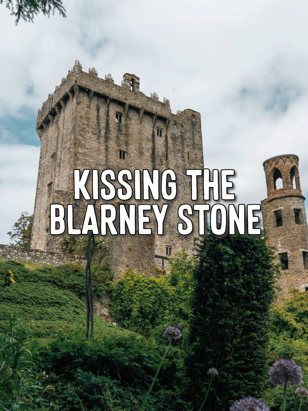 Kissing the Blarney Stone in Ireland! 😗 #madetomove #travel #ireland #blarneystone #castle #travelvideo #travelclips