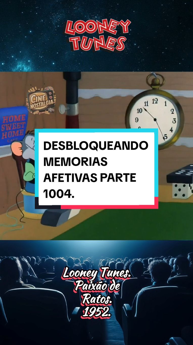 #LooneyTunes #Viral #WB #Desenho #Cartoon #fypシ #CineNostalgia #Cartoons #desenhosnostalgicos #Fy #Infancia #desenhosantigos #90s #80s #desenhosviral #LooneyToons #Nostalgia  #desenhoanimado #Toons  Looney Tunes Paixão de Ratos. 1952 ‧ Animação/Curta-metragem. Sinopse: Um rato adolescente se apaixona pela rata que vive no buraco do outro lado da sala. Mas Claude Cat literalmente fica entre eles e também tenta atiçar uma rixa entre as duas famílias.