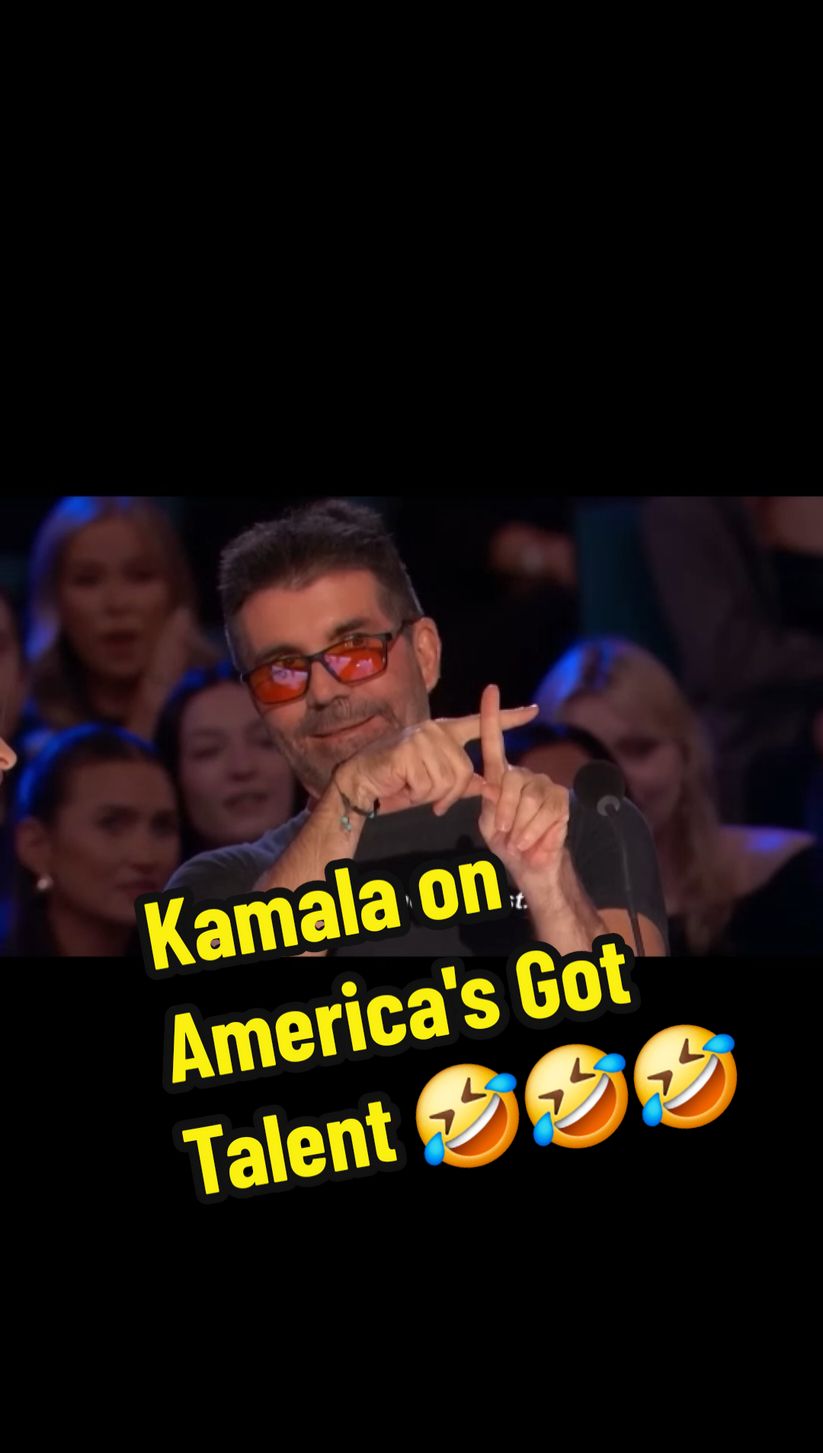 Kamala Harris as a contestant on America's Got Talent. One of a kind laugh 😂😂😂 #kamalaharris #fjb #election #maga 